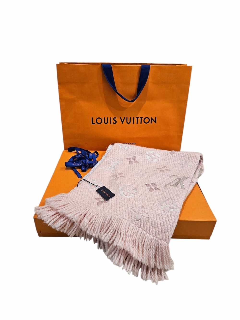 Louis Vuitton Logomania Rainbow Scarf –Crystal Pink NWT